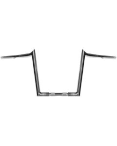 Wild 1 One Chubby Chrome 12" Ape Hanger Handlebars Harley FLTR FLHR Dyna