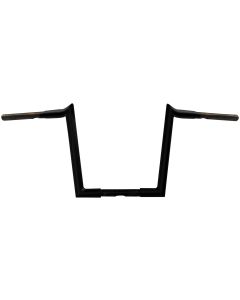 Wild 1 One Chubby Satin Black 12" Ape Hanger Handlebars Harley FLTR FLHR Dyna