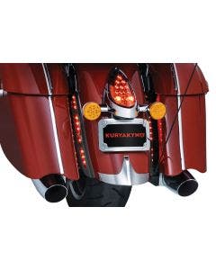 Kuryakyn 2899 Black L.E.D. Rear Fender Strip Red Lights for Indian '14-'19