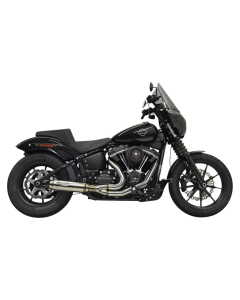 Bassani Xhaust 2-Into-1 Exhaust W/ Super Bike Muffler 4 Harley 18-24 Dyna