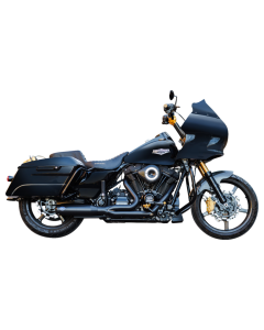 S&S Qualifier 2-into-1 Guardian Black Exhaust System 4 Harley 17-23 Touring