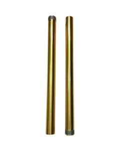 Pro One 105120G Gold 49 MM 25.50" Length Fork Tube Pair Harley Dyna FXD 06-17