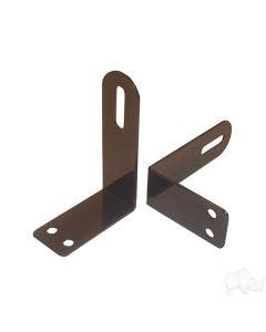 RHOX ACC-1003 Black Golf Cart Rear View Mirror Mounting Brackets for EZGO TXT