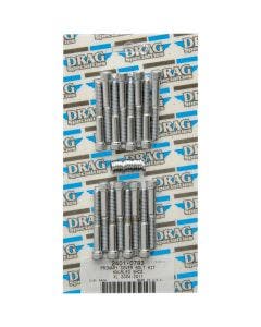 Drag Specialties Chrome Knurled Primary Cover Bolt Kit 4 Harley 04-22 XL