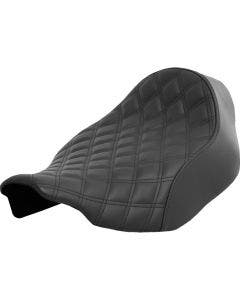 Saddlemen Black Lattice Stitch Renegade Solo Seat Harley 23-24 Touring Models