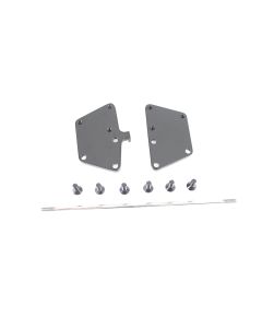 Black Extended Forward Control Adapter Plate Kit +3" Harley Softail FL FX 00-17