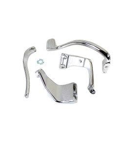 V-Twin 22-0956 Chrome Further Forward Mid Control Kit Foot Pegs Dyna FXD 06-17