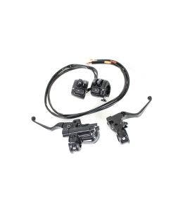 V-Twin Black Handlebar Control Kit with Switches Harley Sportster XL 07-13
