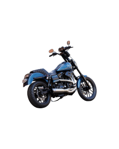 S&S Qualifier 2:1 Brushed Steel Exhaust System 4 Harley 06-07 Dyna Models