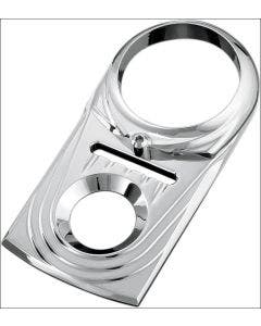 Kuryakyn Chrome Dash Panel Insert for Harley FX/FL Softail & Dyna Wide Glide