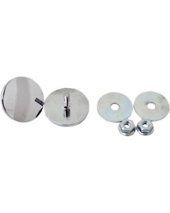 La Choppers Chrome Inner Fairing Mirror Plugs Eliminators Harley Batwing 96-18