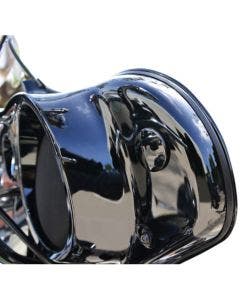 La Choppers Black Inner Fairing Mirror Plugs Eliminators Harley Batwing 96-18