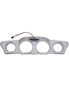 Ciro Chrome Fairing Lighted LED Dash Accent for Harley FLH/T Inner Fairing 14-19
