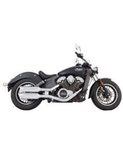 Tab Performance Short 4" Chrome Slip On Muffler Indian Scout 15-Up