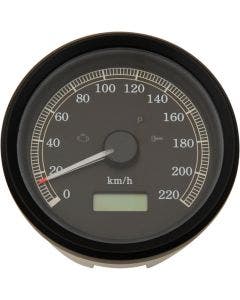 Drag Programmable 3 3/8 Electronic KMH Speedometer Harley Sportster XL883 01-03