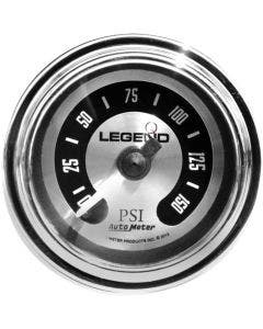 Legend Fairing Mounted LED Backlit PSI Air Gauge Spun Aluminum Lighted for Harley