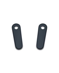 Kuryakyn Gloss Black Passenger Board Block Off Plates for '93-'18 FLH/T Touring & Trike