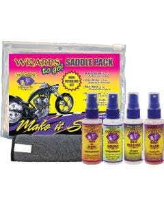 Wizards Saddle Pack Cleaner kit Perfect for Harley or Metric Saddlebags