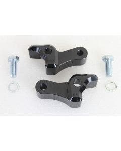 V-Twin 54-0545 Black Rear Shock Lowering Kit Drop Brackets Harley FLT 09-Up