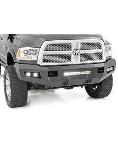 Rough Country 10785 Heavy Duty Front Bumper w/ LED Lights 10-18 Ram 2500 3500