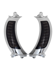 Hogworkz® Road Glide Visionz LED Turn Signal & DRL Vent Inserts for '15-'24 | Black