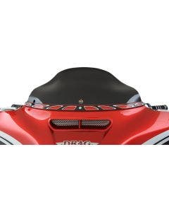 Klock Werks FLARE Black 6.5" Batwing Windshield for Harley Touring FLH/X 14-23