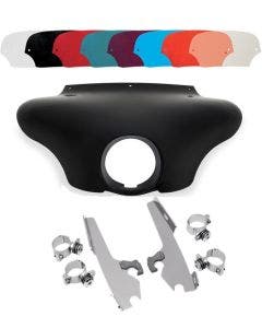 Memphis Shades Batwing Fairing Polished Trigger Lock Mount Shield FXST/D/B FXDWG