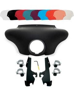 Memphis Shades Batwing Fairing Black Trigger Lock Mount Shield FXST/D/B FXDWG