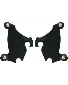 Memphis Shades Black Plate Only Mounts Gauntlet Fairing Harley XL 883C 1200C