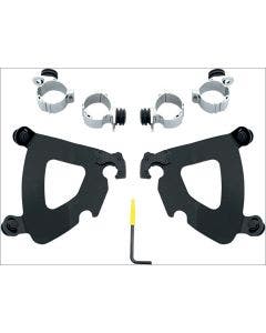 Memphis Shades Black Trigger-Lock Mount Gauntlet Fairing Harley XL 48 1200X