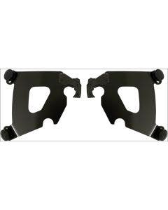 Memphis Shades Black Plate Only Mounts Cafe Fairing Harley Dyna & XL 48