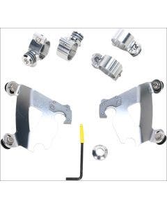 Memphis Shades Polished Trigger-Lock Mount Cafe Fairing Harley Sportster XL 883N