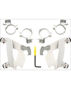 Memphis Shades Polished Trigger-Lock Mount Cafe Fairing Harley 883C 1200C 96-10