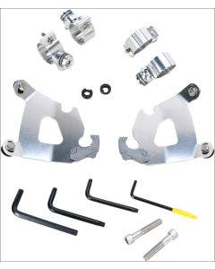 Memphis Shades Polished Trigger-Lock Mount Cafe Fairing Harley XL 48 1200X 10-15