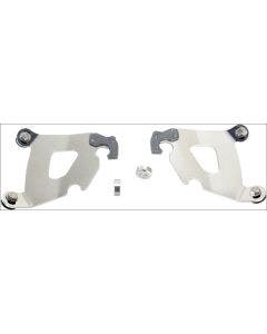 Memphis Shades Polished Plate Only Mounts Cafe Fairing Harley XL 1200C 11-15