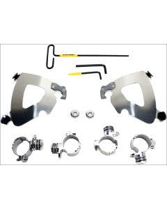 Memphis Shades Polished Trigger-Lock Mount Gauntlet Fairing Harley 1200C 11-15