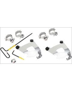 Memphis Shades Polished Trigger-Lock Mount Cafe Fairing Harley Sportster XL 883L