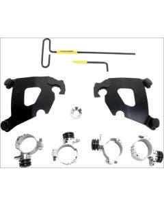 Memphis Shades Black Trigger-Lock Mount Cafe Fairing Harley Sportster XL 883L