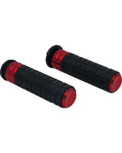 Arlen Ness 500-021 Red SpeedLiner TBW Grips 4 Harley 08-22 Models