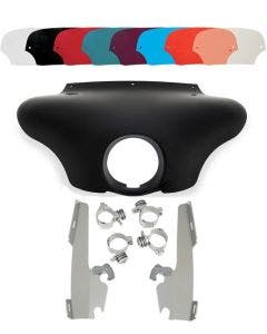 Memphis Shades Batwing Fairing Polished Trigger Lock Mount Shield FXD FXDL 1200C