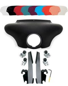 Memphis Shades Batwing Fairing Black Trigger Lock Mount Shield FXD FXDL 1200C