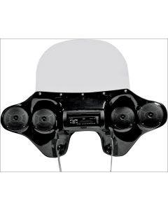 Hoppe HPKT-0023A Quadzilla Quick Detach Fairing w/ Speakers & Jenson FLSTC/F