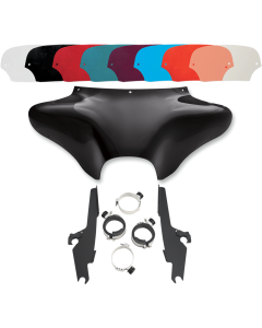 Memphis Shades Batwing Fairing Black Trigger Lock Mount Shield V-Star Classic