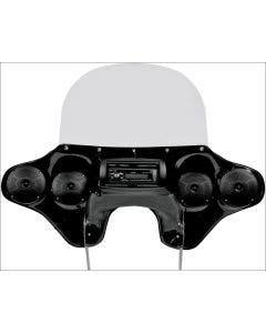Hoppe HPKT-0027A Quadzilla Quick Detach Fairing w/ Speakers & Jenson FLSTN