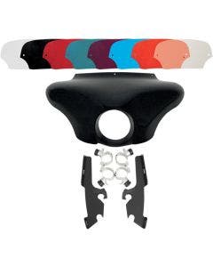 Memphis Shades Batwing Fairing Black Trigger Lock Mount Shield Vulcan Custom