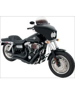 Memphis Shades Black Batwing Fairing for Harley Dyna Fat Bob FXDF