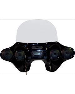 Hoppe HPKT-0008A Mediazilla Quick Detach Fairing Speakers & Jenson JHD40BT FLHR