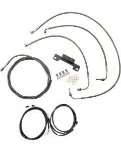 LA Choppers Plug Play Cable Wire Kit 15-17 Ape Hanger No ABS Harley Touring 17-Up