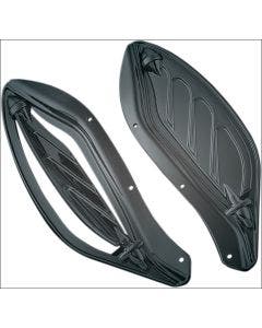 Kuryakyn Dark Smoke Dragon Wing Variable Air Deflectors for Harley 96-13 1108