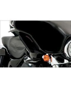 Memphis Shades Black Fairing Side Deflectors for Harley Batwing FLH/T 96-13